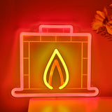 TONGER® Fireplace Wall LED Neon Sign Light