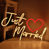 TONGER® Just Married Wall LED Neon Sign Light
