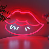 TONGER® Lips Wall LED Neon Sign Light
