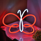 TONGER® Butterfly Wall LED Neon Sign Light