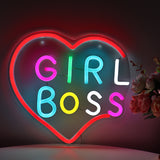 TONGER® Girl boss Wall LED Neon Sign Light