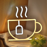 TONGER® Coffee Cup Wall LED Neon Sign Light