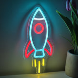 TONGER® Rocket Wall LED Neon Sign Light