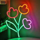 TONGER® Flower Wall LED Neon Sign Light
