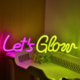TONGER® Let's Glow Wall LED Neon Sign Light