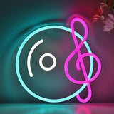 TONGER® CD With Music Symbol Wall LED Neon Sign Light