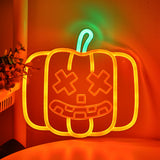 TONGER® Pumpkin Wall LED Neon Sign Light For Halloween Decoration