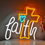 TONGER® Faith Jesus Wall LED Neon Sign Light