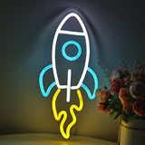TONGER® Rocket Wall LED Neon Sign Light
