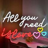 TONGER® All you need is love Wall LED Neon Sign Light