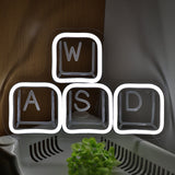 TONGER® Cumputer Keyboard Wall LED Neon Sign Light