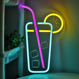TONGER® Cocktails Wall LED Neon Sign Light