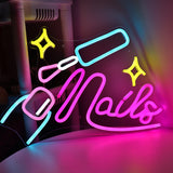 TONGER® Nails Wall LED Neon Sign Light