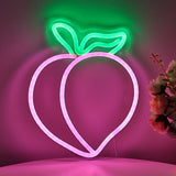 TONGER® Peach Fruits Wall LED Neon Sign Light