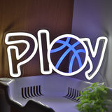 TONGER® Play With Basketball Wall LED Neon Sign Light