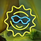 TONGER® Smiley Sun Wall LED Neon Sign Light