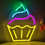 TONGER® Cupcake Muffin Wall LED Neon Sign Light