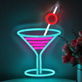 TONGER® Cocktails Wall LED Neon Sign Light