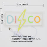 TONGER® Disco Wall LED Neon Sign Light