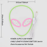 TONGER® Alien Open Wall LED Neon Sign Light