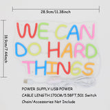 TONGER® We can do hard things Wall LED Neon Sign Light