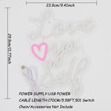 TONGER® Love Yo Self Wall LED Neon Sign Light
