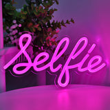TONGER®  Pink Vibrant Glowing Selfie Wall LED Neon Sign Light