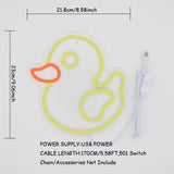 TONGER® Rubber Ducky Wall LED Neon Sign Light