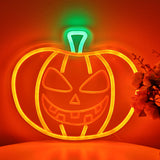 TONGER® Pumpkin Wall LED Neon Sign Light For Halloween Decoration