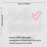 TONGER® Hello Gorgeous Wall LED Neon Sign Light