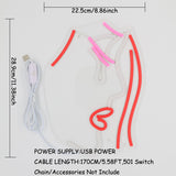 TONGER® Heartbroken Girl Wall LED Neon Sign Light