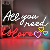 TONGER® All you need is love Wall LED Neon Sign Light