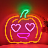 TONGER® Pumpkin Wall LED Neon Sign Light For Halloween Decoration