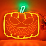 TONGER® Pumpkin Wall LED Neon Sign Light For Halloween Decoration