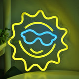 TONGER® Smiley Sun Wall LED Neon Sign Light