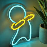 TONGER® Dancing Canton Person Wall LED Neon Sign Light