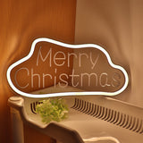TONGER® Merry Christmas With Cloud Wall LED Neon Sign Light