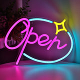 TONGER®  Open Star-Shaped Wall LED Neon Sign Light