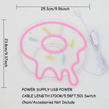 TONGER® Donut Wall LED Neon Sign Light