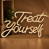TONGER® Treat yourself Wall LED Neon Sign Light
