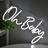TONGER® Oh Baby Wall LED Neon Sign Light