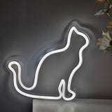 TONGER® Cat Wall LED Neon Sign Light