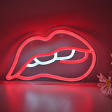TONGER® Sexy Lips Wall LED Neon Sign Light