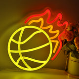 TONGER® Fire Football Wall LED Neon Sign Light