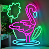 TONGER® Flamingo Bird Wall LED Neon Sign Light