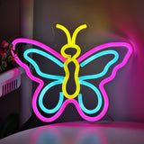 TONGER® Butterfly Wall LED Neon Sign Light