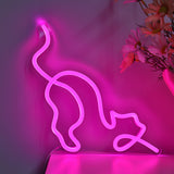 TONGER® Chasing Mouse Cat Wall LED Neon Sign Light