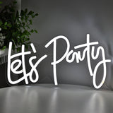 TONGER® Let's party Wall LED Neon Sign Light