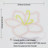 TONGER® Cherry Blossom Wall LED Neon Sign Light