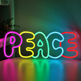 TONGER® Peace Wall LED Neon Sign Light